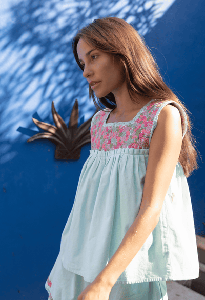 Dalia Blouse Blouse Dalia Teal Blouse Dalia Teal Blouse