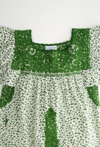 Soledad Blouse Blouse Soledad Green Floral Blouse Soledad Green Floral Blouse | Mi Golondrina