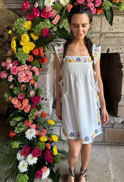 Mia Marfil Multicolor Short Dress