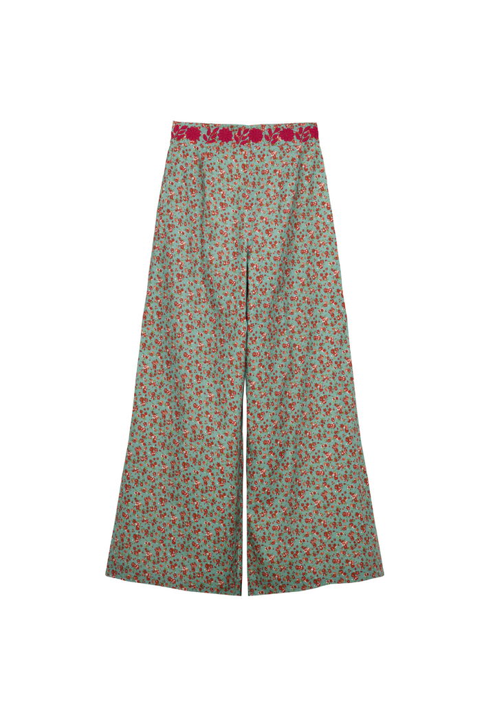 Clara Verde Floral Pants