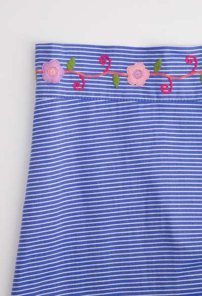 Chiapas Wrap Skirt Skirt One Size The Wrap Skirt in Blue Stripe The Wrap Skirt in Blue Stripe | Mi Golondrina
