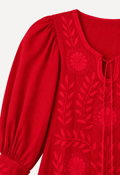 Adela Midi Dress Dress Adela Red Midi Dress Adela Red Midi Dress | Mi Golondrina