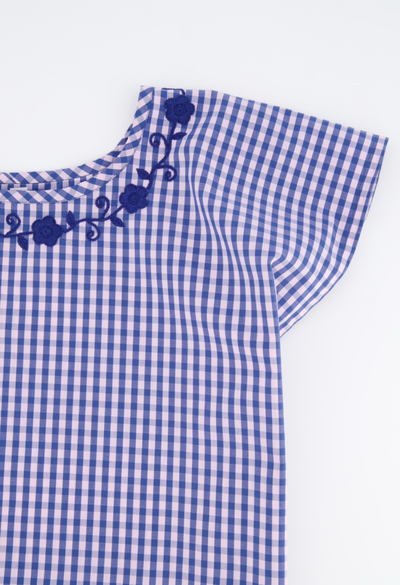 Montse Blouse Blouse Montse Azul Gingham Blouse Montse Azul Gingham Blouse | Mi Golondrina