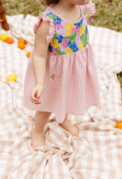 Lolita Girls Dress Childrens Lolita Pink Gingham Fiesta Girl's Dress Lolita Pink Gingham Fiesta Girl's Dress