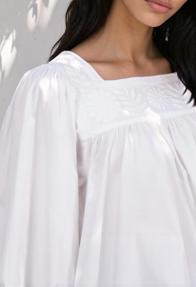 Marta Blouse Blouse Marta White Blouse Marta Rosa Blouse | Mi Golondrina