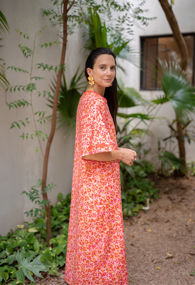 Malena Floral Caftan Dress