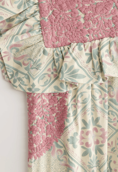 Selena Midi Dress Dress Selena Mauve and Seafoam Midi Dress Selena Mauve and Seafoam Midi Dress