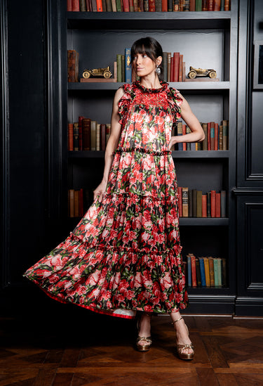 Alicia Floral Rojo