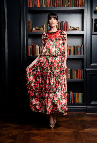 Alicia Floral Rojo