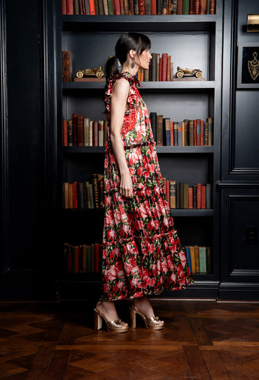 Alicia Floral Rojo
