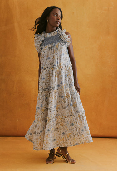 Alicia Azul y Amarillo Floral
