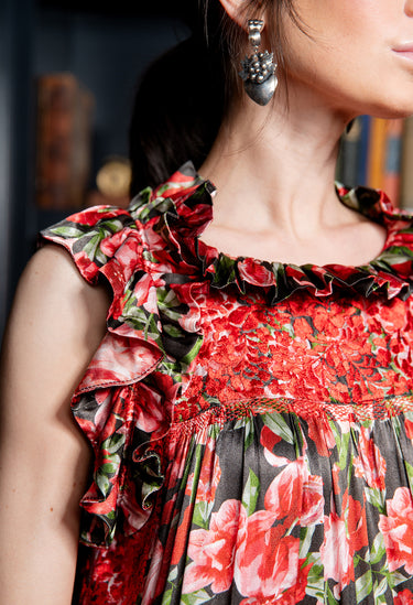 Alicia Floral Rojo
