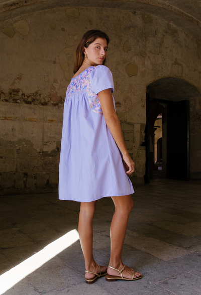 Liliana Short Dress Dress Liliana Azul y Primavera Arroyo Liliana Azul y Primavera Arroyo