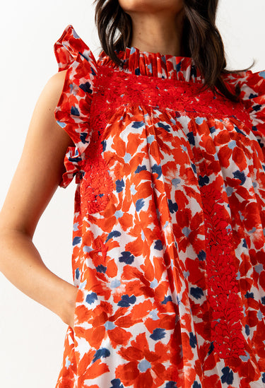 Olivia Floral Rojo