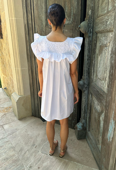 Soledad Blanca Nieve Short Dress