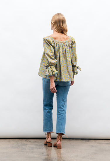 Eli Azul Celeste Floral