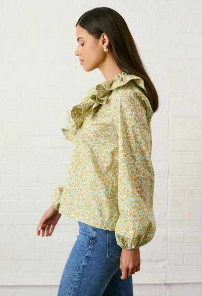 Regina Amarillo Floral Blouse