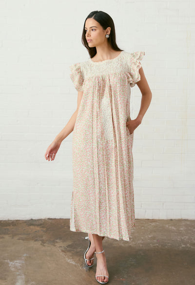 Soledad Rosa Primavera Midi Dress