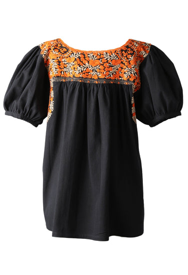 Carolina Blouse Blouse Carolina Noche Naranja y Beige