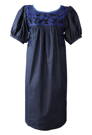Carolina Short Dress Dress Carolina Baile Cobalto y Negro
