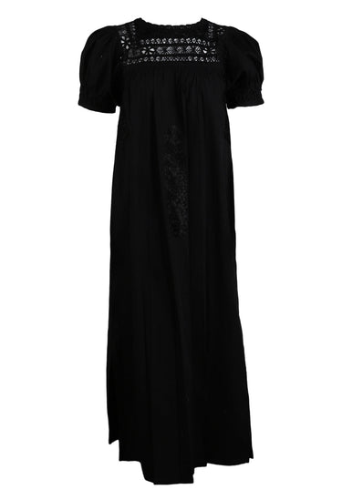 Deshilado Midi Dress Dress Mi Otra Mitad Carolina Noche Negro