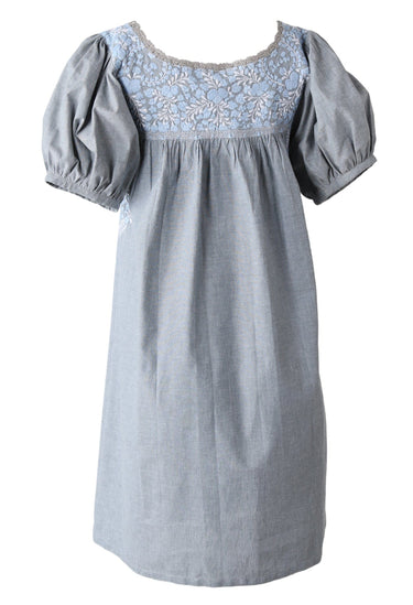 Carolina Short Dress Dress Carolina Dos Celeste y Nieve