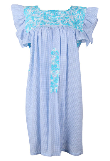 Soledad Short Dress Dress Soledad Campanilla Turqesa Brillante