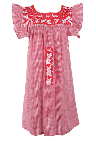 Soledad Short Dress Dress Soledad Risa Tomate y Nieve