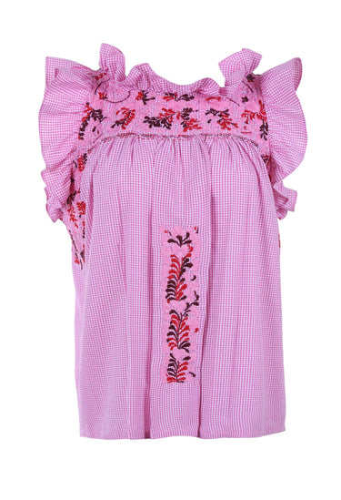 Olivia Blouse Blouse Olivia Voz Rosa y Rubi Brillante