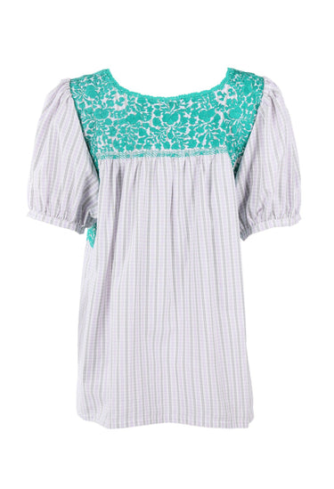 Carolina Blouse Blouse Carolina Verano Turqesa