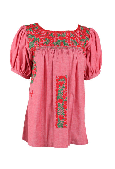 Carolina Blouse Blouse Carolina Costa Rojo y Verde