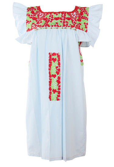 Soledad Short Dress Dress Medium Soledad Miel Tomate y Lima