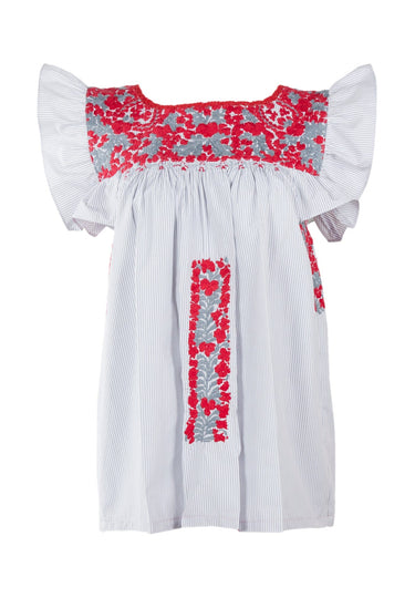 Soledad Blouse Blouse Small Soledad Pan Tomate y Gris