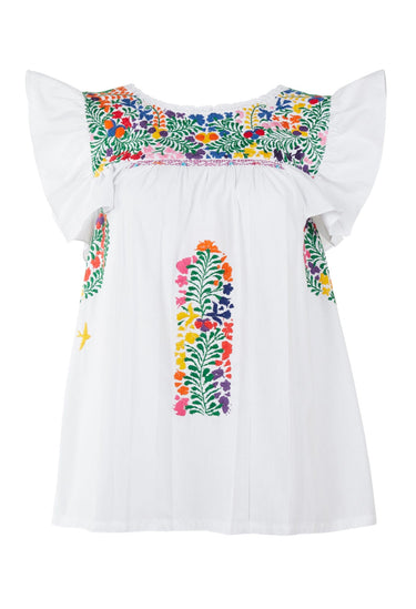 Soledad Blouse Blouse Soledad Blanca Verde Arroyo