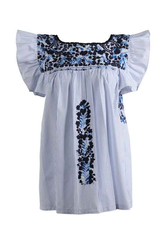Soledad Blouse Blouse Soledad Junto Azul Brillante y Marino