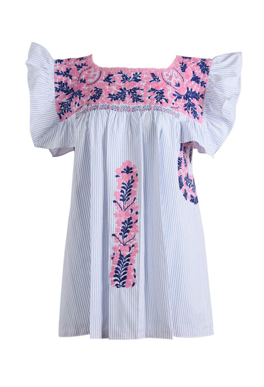 Soledad Blouse Blouse Soledad Junto Rosa y Marino