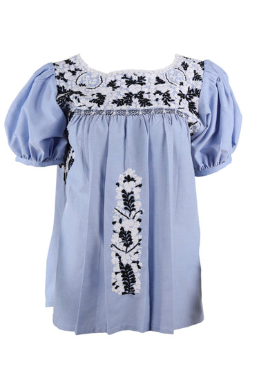 Carolina Blouse Blouse Carolina Coco Nieve y Negro