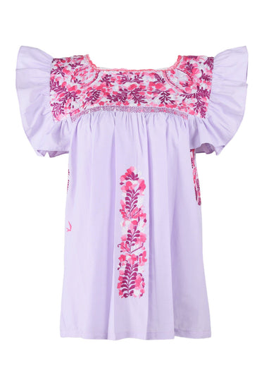 Soledad Blouse Blouse Soledad Prendo Rosa Brillante y Ciruela