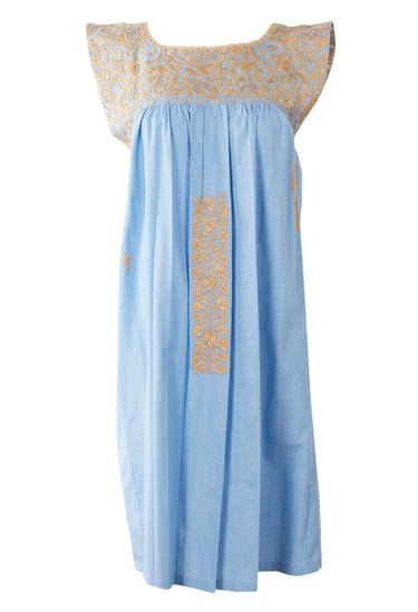 Flores Short Dress Dress Angel Mostaza