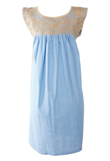 Flores Short Dress Dress Angel Mostaza