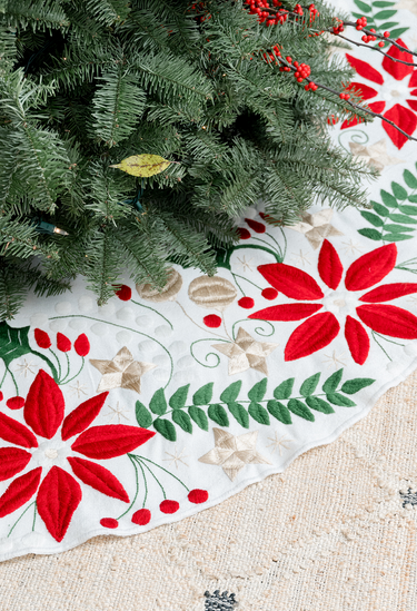 Falda de Navidad Blanca