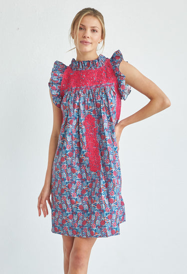 Olivia Azulado Rosa Floral