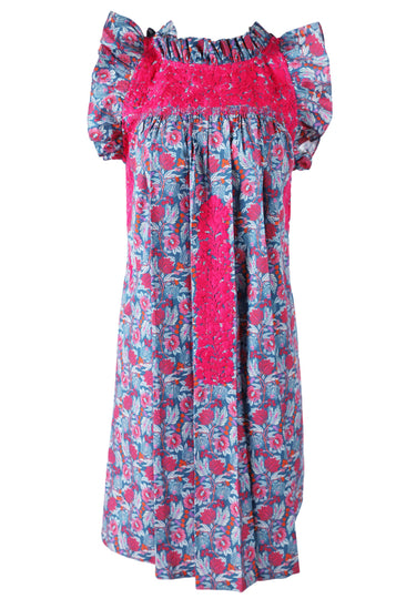 Olivia Azulado Rosa Floral