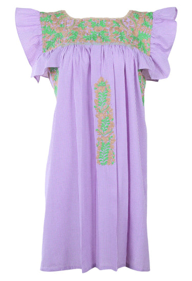 Soledad Short Dress Dress Large Soledad Casa Beige y Lima