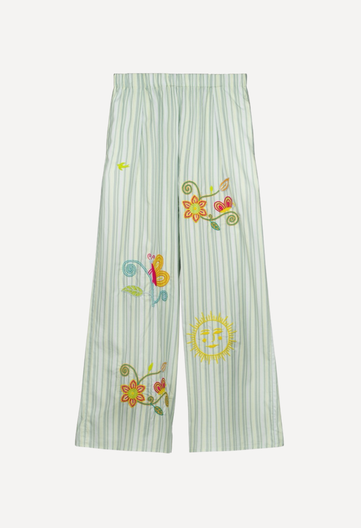 Paola Pants Pants Paola Teal Stripe Primavera Pant Paola Teal Stripe Primavera Pant | Mi Golondrina