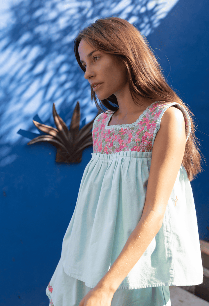 Dalia Blouse Blouse Dalia Teal Blouse Dalia Teal Blouse