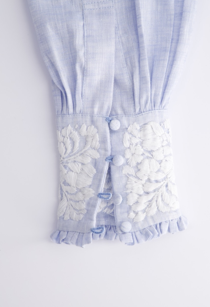 Paloma Blouse Blouse Paloma Light Blue and White Blouse Paloma Light Blue and White Blouse