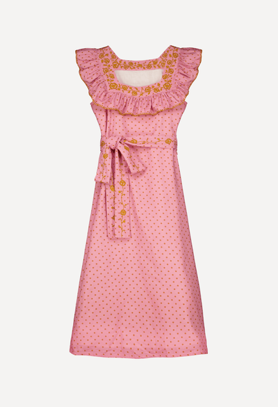 Karla Long Dress Dress Karla Polka Dot Long Dress Karla Polka Dot Midi Dress | Mi Golondrina
