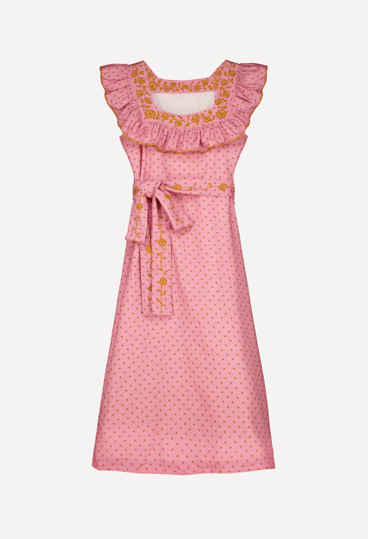 Karla Long Dress Dress Karla Polka Dot Long Dress Karla Polka Dot Midi Dress | Mi Golondrina
