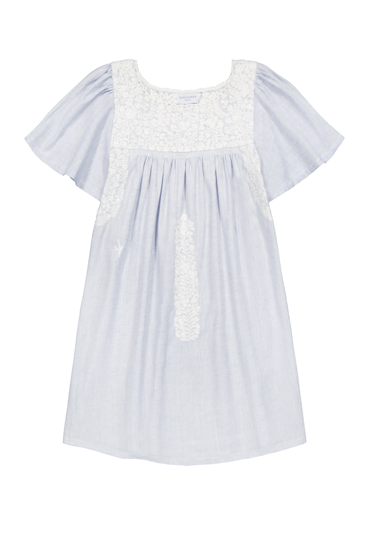 Julieta Short Dress Dress Julieta Light Blue Short Dress Julieta Light Blue Short Dress